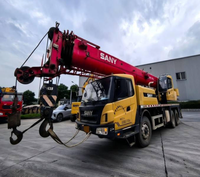 Grue mobile sur camion Sany de fabrication chinoise avec flèche hydraulique droite pour projets de levage lourd