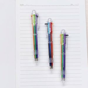 Bolígrafo Creativo Transparente de 6 Colores, Bolígrafo de Pintura al Óleo de Plástico Personalizado, Ancho de Escritura de 0.5 mm, Multifuncional, de Presión - Product Image 4