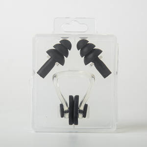 Großhandel Silikon Nasen <span class=keywords><strong>clip</strong></span> & Ohr stöpsel Set Persönliches Schutz zubehör zum Schwimmen Tauchen & Surfen - Product Image 6