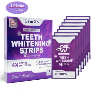 Bandes blanchissantes pour les dents, soins dentaires avancés, patchs blanchissants, éliminent les taches, formule douce, sans danger pour l'émail, utilisation à domicile, application facile - Product Image 4