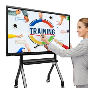 Pizarra Interactiva Táctil HD 4K de 55 Pulgadas con Panel Inteligente Antideslumbrante para Enseñanza Escolar y Salas de Conferencias - Product Image 1
