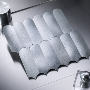 Wholesale Gray Blue <strong>Kitchen</strong> Waterproof Peel and Self Adhesive Wall Decoration Strip PVC Mosaic Backsplash Tiles - Product Image 1