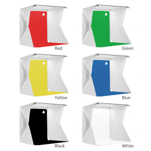 Led <b>Shooting</b> Tent Box 40Cm Portable Foldable Plastic For Product Photography - Product Image 5