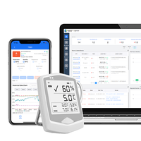Perekam Data Suhu & Kelembapan WiFi Nirkabel IP66, Perekam Plastik OEM/ODM untuk Pemantauan Gudang