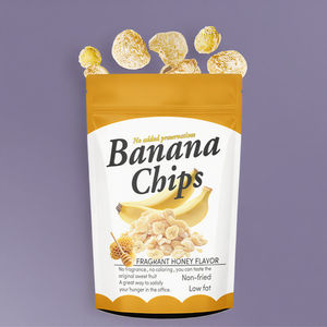 Экологичные пользовательские майларовые банановые чипсы для закусок, Матовые Персонализированные пакеты для упаковки сушеных фруктов - Product Image 1