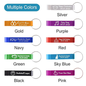 Cá nhân hoá tùy chỉnh mở chai Keychain số lượng lớn Đảng ủng hộ đám cưới với logo văn bản khắc tùy chỉnh kim loại mở chai Quà Tặng - Product Image 3