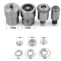 15/18/20mm EU environnement laiton boutons métal boutons-pression outils cuir Rivets oeillets main presse Machine Die Snap-Fastener moule