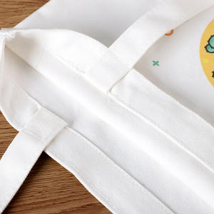 Bolso de lona reutilizable de compras con logotipo personalizado, diseño impreso, bolso de hombro de algodón para mujer, bolso de lona con asa de tela/ - Product Image 2