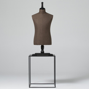 Hot Fashion Half Body Size Male Bust <strong>Dress</strong> Form <strong>Mannequins</strong> With Wheels Stand, Wholesale Fabric Wrapped <strong>Mannequin</strong> Factory - Product Image 6