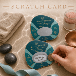 Cartes à gratter personnalisées de haute qualité, formes variées, impression couleur, carton écologique, thème spa, carte cadeau à gratter - Product Image 1