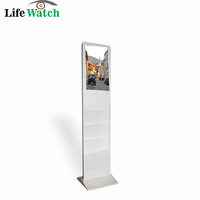 Exhibidor Digital de Folletos y Revistas con Pantalla Táctil LCD de 27 Pulgadas, Full HD, con Sistema Operativo Android/Windows, para Interiores, con Base