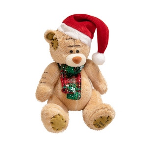Orsetto di peluche carino in cotone PP, antistress, patchwork, bambola di pezza da abbracciare, animale di peluche rilassante per ragazze - Product Image 5
