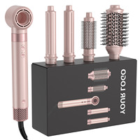 MeStar OEM Ensemble de sèche-cheveux et aérographe 5 en 1 Multi-styler BLDC sans balais Ions négatifs Sèche-cheveux haute vitesse Boucleur Styler