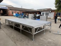 Sistema de Fijación Seguro de Aleación de Aluminio, Plataforma Portátil para Escenarios al Aire Libre, Ligera y Fácil de Instalar, Ideal para Conciertos y Bodas