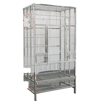 Cage de transport pour oiseaux en acier inoxydable 304 EUR PET, grande volière extérieure pour ara et perroquet