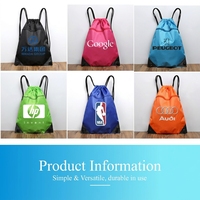 Sacs à cordon Oxford Sport Diamond en gros, directement de l'usine, multicolores, avec poche avant zippée, OEM ODM, logo personnalisé, faible MOQ, grande quantité