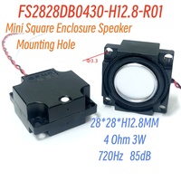 Haut-parleur carré 4 Ohm 3W 28x28MM High SPL 85dB Low Profile Enclosure Speaker with Cavity Design for Voice Assistant Devices