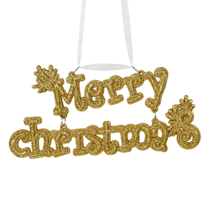 Creative Christmas Glitter Plastic <b>Letter</b> Plate for Home Christmas Tree Shopping Mall Windows Party Venue Decorations - Product Image 1