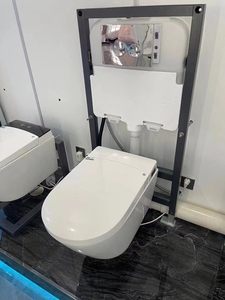 <strong>Electric</strong> WC Foot Sensor <strong>Automatic</strong> <strong>Bidet</strong> Flush Bathroom Wall Hung Intelligent Smart <strong>Toilet</strong> - Product Image 4