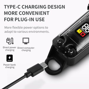 Nuovo Design Tagliacapelli Elettrico Mini Portatile Blu Trasparente Senza Fili Ricaricabile a Batteria per Uomo - Product Image 6