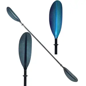 Carbon Kayak mái chèo 2 cái với sợi carbon trục và sợi thủy tinh gia cố lưỡi cho Kayak xuồng hoặc thuyền khác