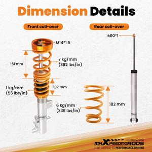 Amortiguadores de Suspensión Coilovers MaXpeedingrods para <span class=keywords><strong>Fiat</strong></span> Abarth Grande Punto Evo, Uso en Calle - Product Image 4