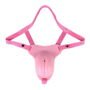 Transvestite Chastity Lock Realistic Vulva Silicone Chastity Pants Penis Restraint Male Anti-ejaculation Chastity Lock Adult <b>Toy</b> - Product Image 6