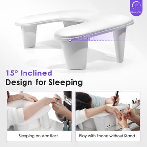 Nuevo Reposabrazos Profesional para Uñas, Estilo Ruso, Multifuncional, Inclinado, con Almohada Suave de Gel en Forma de Mariposa para Salón de Uñas - Product Image 5