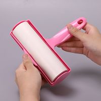 16 cm pouces plus large grand manche court rouleau à charpie rouleau à charpie extra collant couverture anti-poussière brosse à rouleau de nettoyage de maison