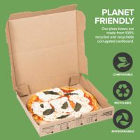 Großhandel Hochwertige Günstige Wieder verwendbare Wellpappe Lieferung 9 10 11 12 14 18 Zoll Verpackung Pizza Box