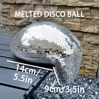 Boule disco miroir fondante faite à la main, décor de table coq mignon, accent scintillant chaleureux pour bureau et comptoir, prix usine pour festival