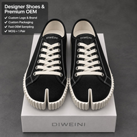 Chaussures de luxe pour hommes et femmes, chaussures de marche en toile noire de haute qualité, baskets Tabi à bout fendu segmenté, nouveauté