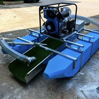 Équipement portable de dragage d'or flottant pour rivière, drague à or fluvial
