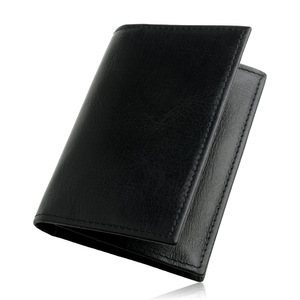 Genuine Leather <b>Business</b> <b>Card</b> <b>Holder</b> 4 Inch Solid Color Flip Design Multi <b>Card</b> Slots Everyday Use - Product Image 5