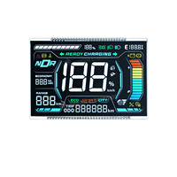 Écran LCD IPS segmenté VA avec 12 LED blanches, angle de vision de 60°, plage de température ultra-large de -30 à 80°C, connexion PIN, adapté à l'alimentation