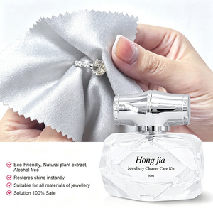 Kit de nettoyage professionnel pour bijoux en diamants, or et platine - Nettoyant naturel sans alcool, matériaux écologiques, flacon de 30 ml - Product Image 5