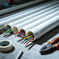 Tuyau en CPVC de 1/2 pouce à 12 pouces pour la distribution d'eau chaude et les systèmes de plomberie commerciale, avec une longue durée de vie, tubes en PVC-C