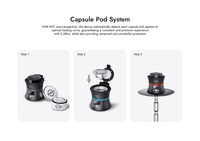 Tête de chicha électronique avec couvercle, kit de démarrage multi-composants, pièces de rechange, couvercle métallique robuste, assemblage sécurisé