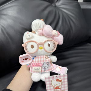 Portachiavi con orsetto di peluche ricamato, cappello da chef e bavaglino, antistress, in poliestere, per bambini, matrimoni, Babbo Natale - Product Image 2