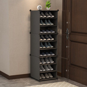 Simple Shoe Rack Multi Layer Dustproof Storage Standing Type Entryway Bedroom Indoor <b>Plastic</b> Shoes Organizer - Product Image 4