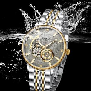 Gran oferta, reloj mecánico con banda de acero completamente automático, reloj hueco para hombre, venta al por mayor - Product Image 4