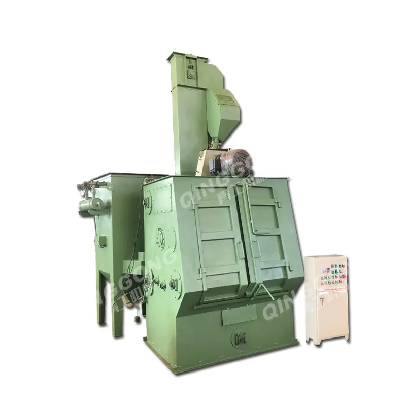 wear resistant bucket tooth and spring surface cleaning tumble belt shot blasting machine