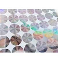Etiqueta Adhesiva Personalizada de Lujo para Caja de Material PET Holográfico Plateado 2D, 1000 Unidades, para Cosméticos y Cuidado de la Piel