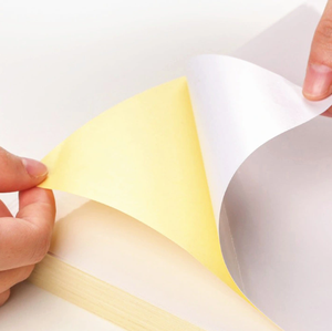 Papel Offset Sin Madera, Papel con Reverso Amarillo, Papel Autoadhesivo de Vinilo para Etiquetas de Embalaje - Product Image 1