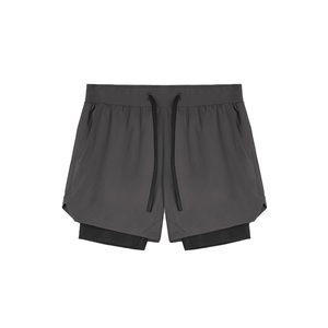 Shorts de sport pour homme avec logo personnalisé, vêtements de sport décontractés, vêtements de sport avec taille mi-haute, fermeture à cordon de serrage de 5 pouces, tissage tricoté - Product Image 4