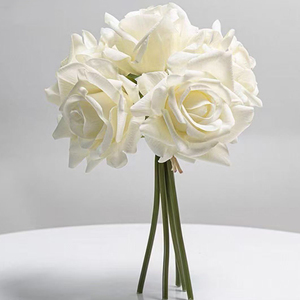 Roses artificielles en latex, effet toucher réel, à tige unique, roses Austin, très demandées pour la décoration de la maison, des hôtels, des mariages et de la Saint-Valentin - Product Image 5