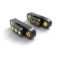 4mm Pitch 1A Current 2-32Pin Male and Female Pogo Pin Connector Standard Screw Hole Plug-in Connector