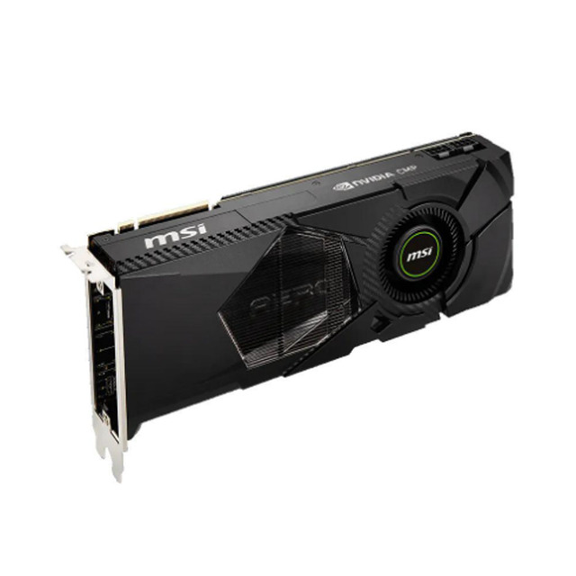 MSI NVIDIA CMP 50HX MINER PCI 1.0 X4 14 Gbps 10GB GDDR6 268 X 114 X 36 Mm