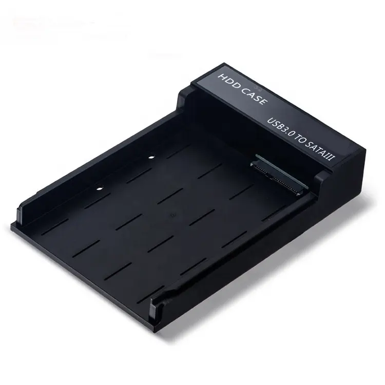 Black ABS hdd 3.5 case to usb 3.0 for 2.5/3.5inch SATA I/II/III HDD SSD Up to 10TB Support UASP