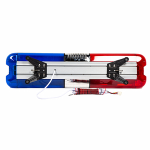 Barra luminosa di emergenza rossa blu 120W con altoparlante sirena-per veicolo di pattuglia di ambulanza e sicurezza - Product Image 4